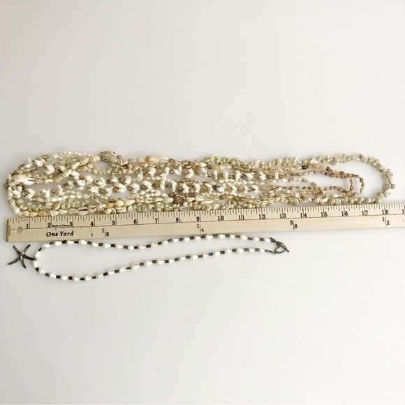 True Vintage Lei Small Conch Cowrie Snail Shell Lay Necklaces Lot Bundle Set 5 - Picture 12 of 14